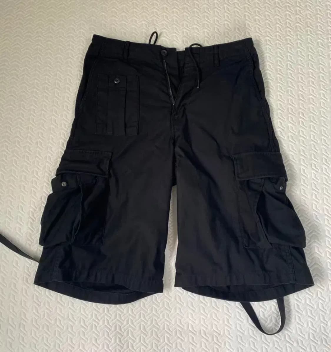 무탠다드 브리티쉬 아미 카고 버뮤다 팬츠 블랙 30 상품이미지2