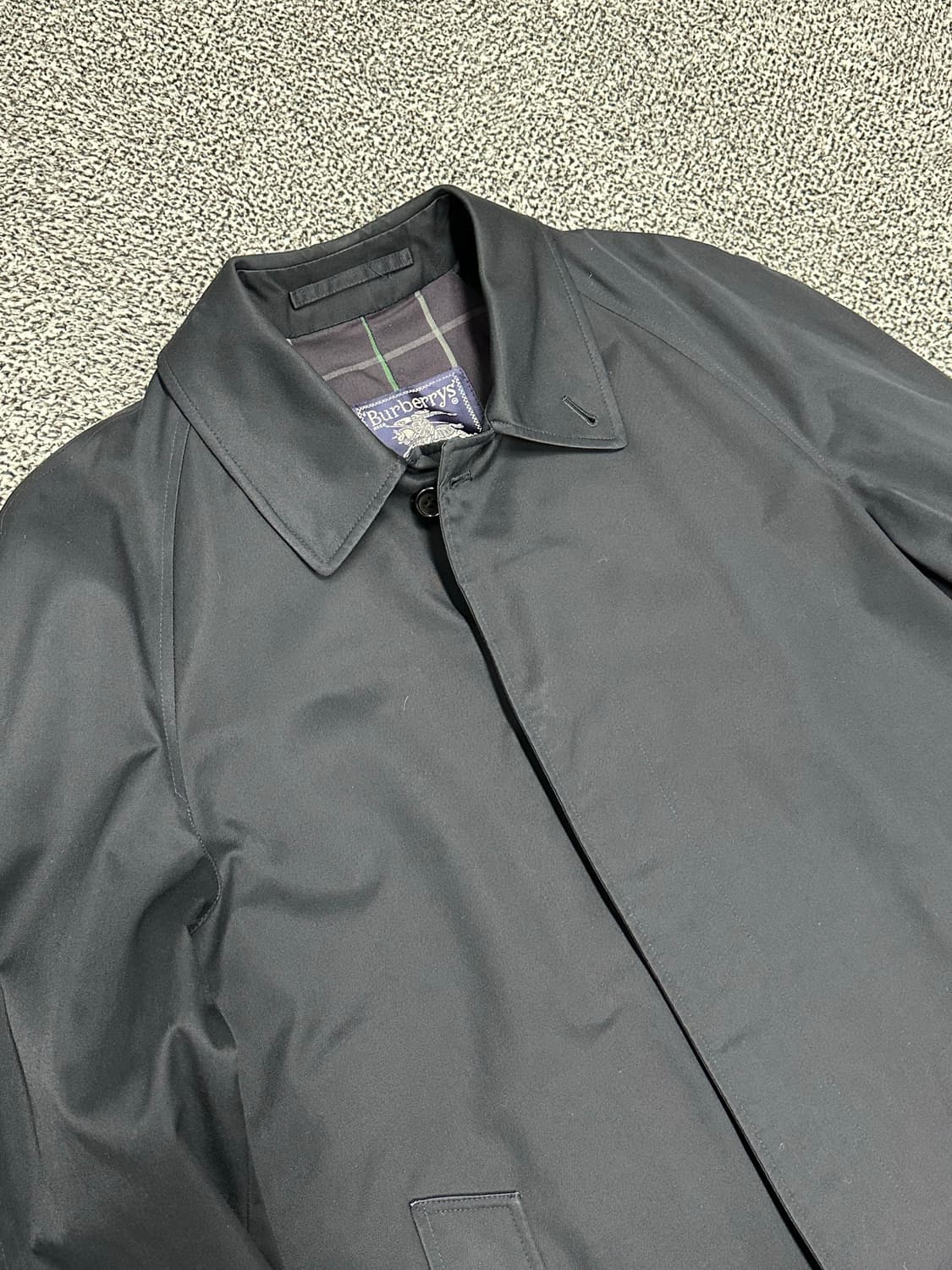 [ 버버리 ] 정품 / 남성95 / 네이비 트렌치 코트 상품이미지2