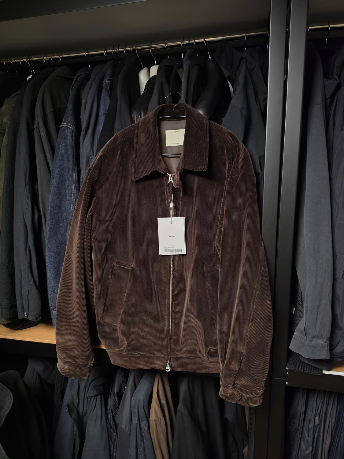 포터리 코듀로이 스윙탑 다크브라운 3사이즈 상품이미지1