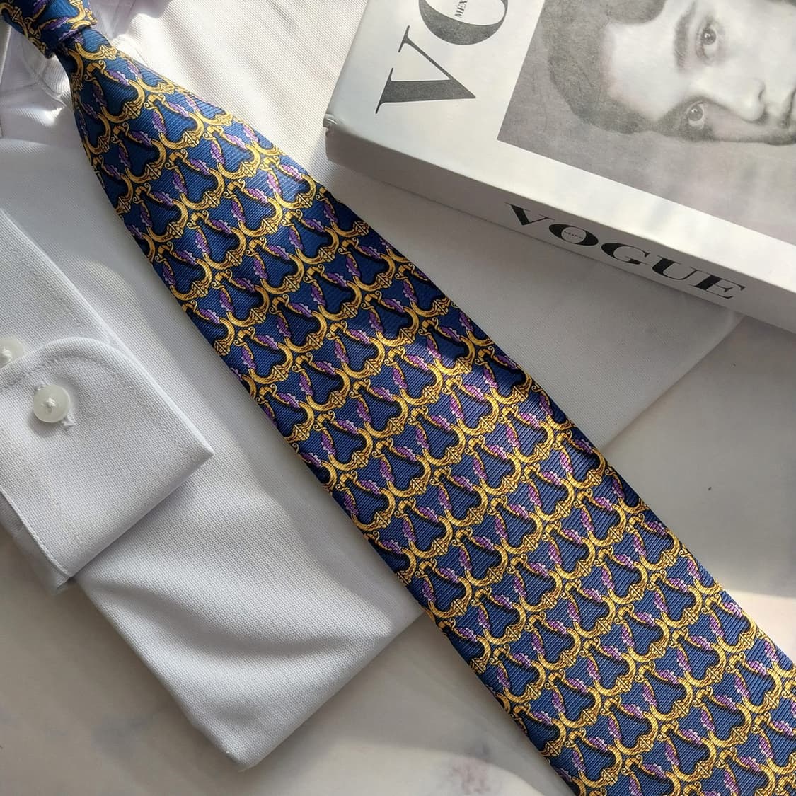 ALFIO CERRONI 실크 클래식 넥타이 9.5cm A+등급K1492 상품이미지8