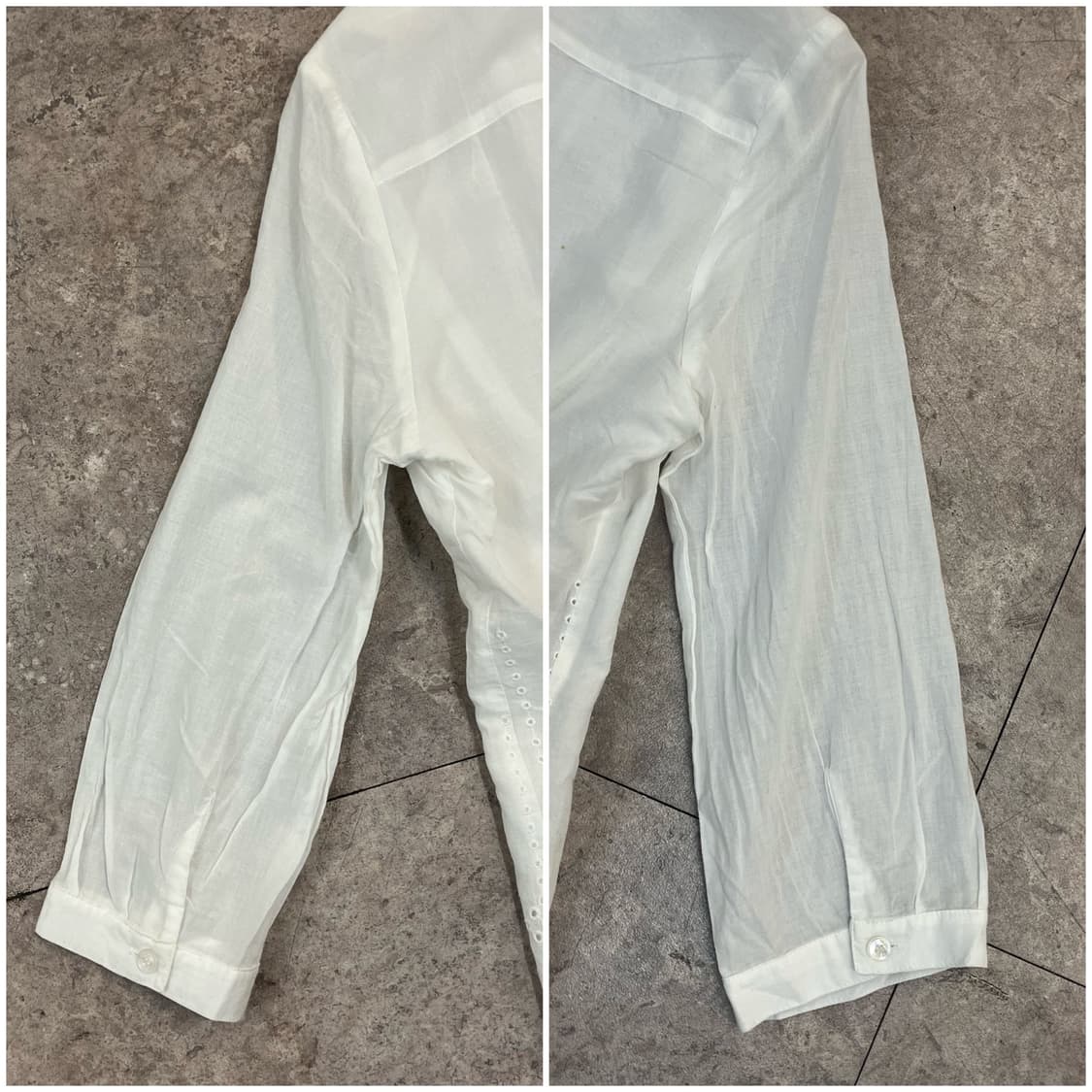 크로커다일 블라우스 화이트 100 #csz3641 상품이미지10