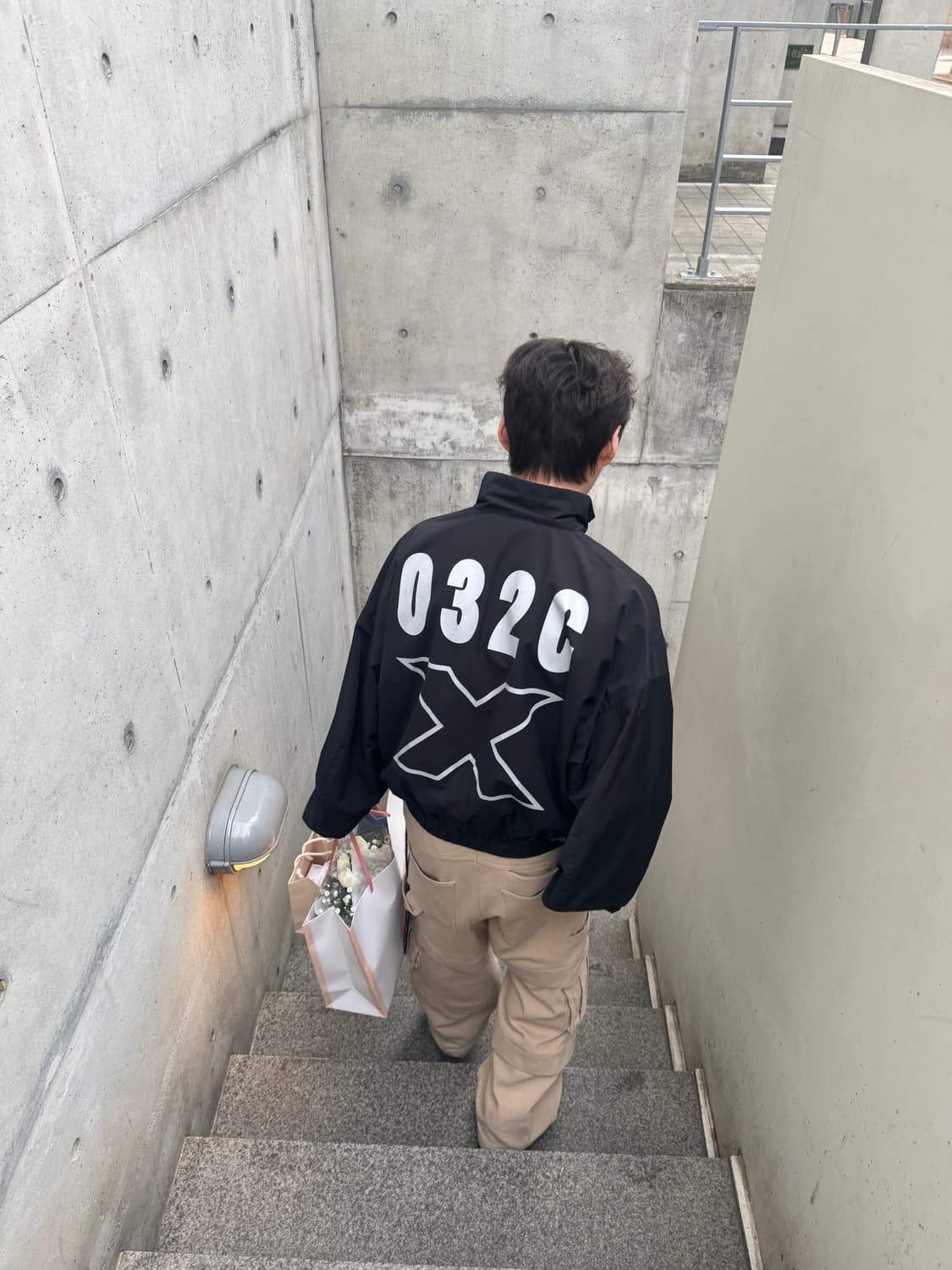 032C 바나나 슬리브 트랙자켓 블랙 M사이즈 상품이미지2