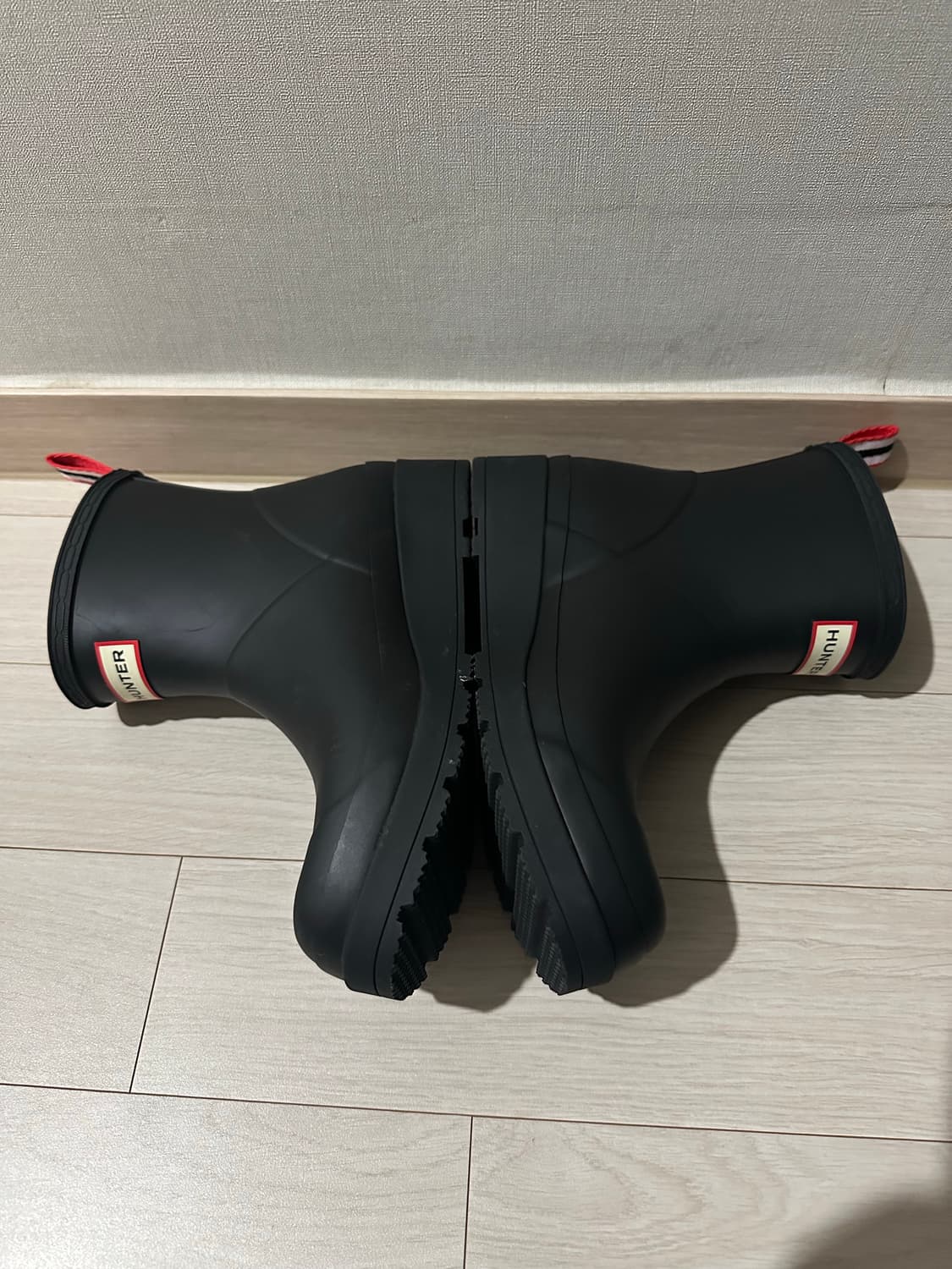 (240) 헌터 쇼트 레인 부츠 블랙 상품이미지2