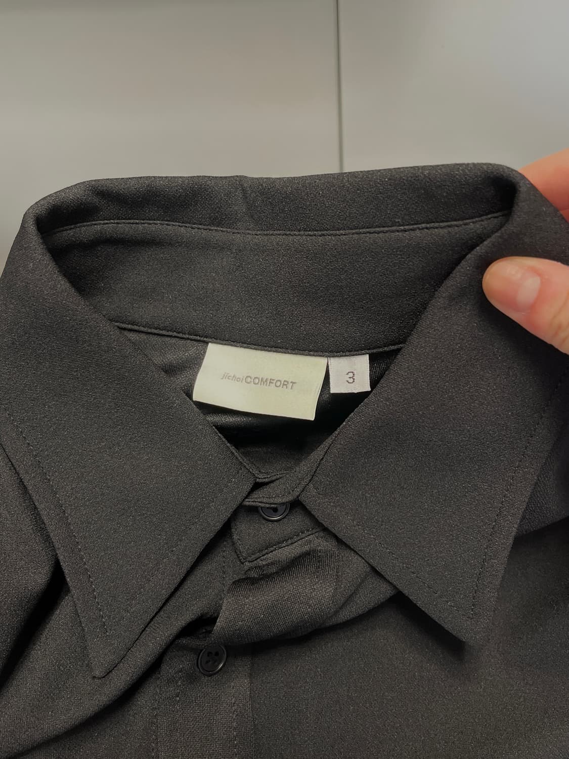 지초이컴포트 22-005 셔츠 (Black) 상품이미지2