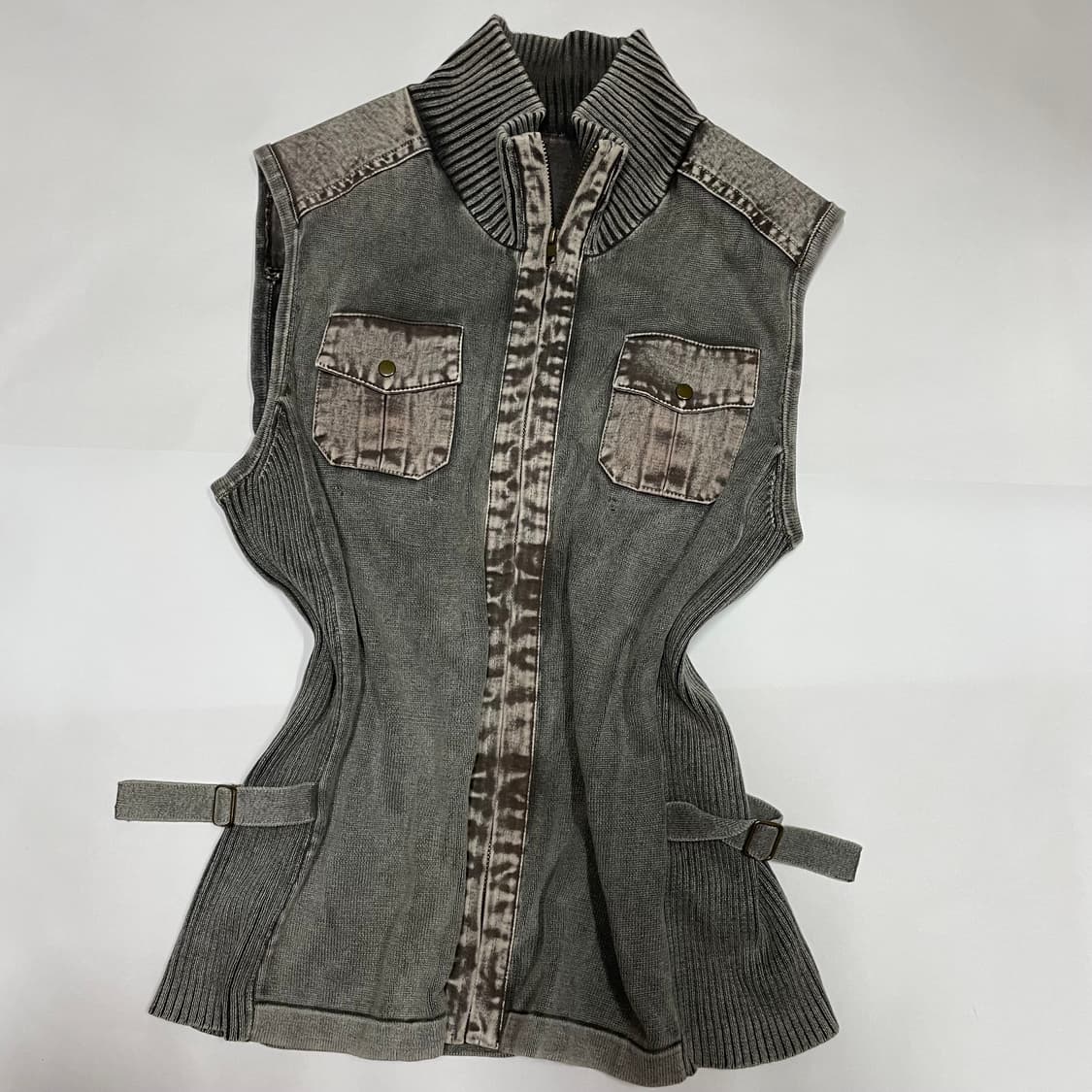 Shop 502 y2k 페어리 그런지 포켓 집업 나시 상품이미지1