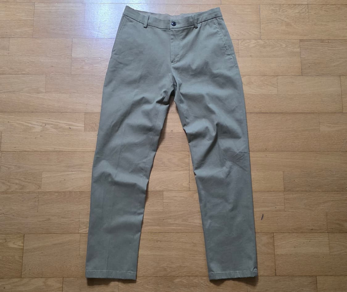 S급 헤지스 피즈(PHIZ) 밴딩 치노 팬츠 (M사이즈 / 카키 베이지) 상품이미지4