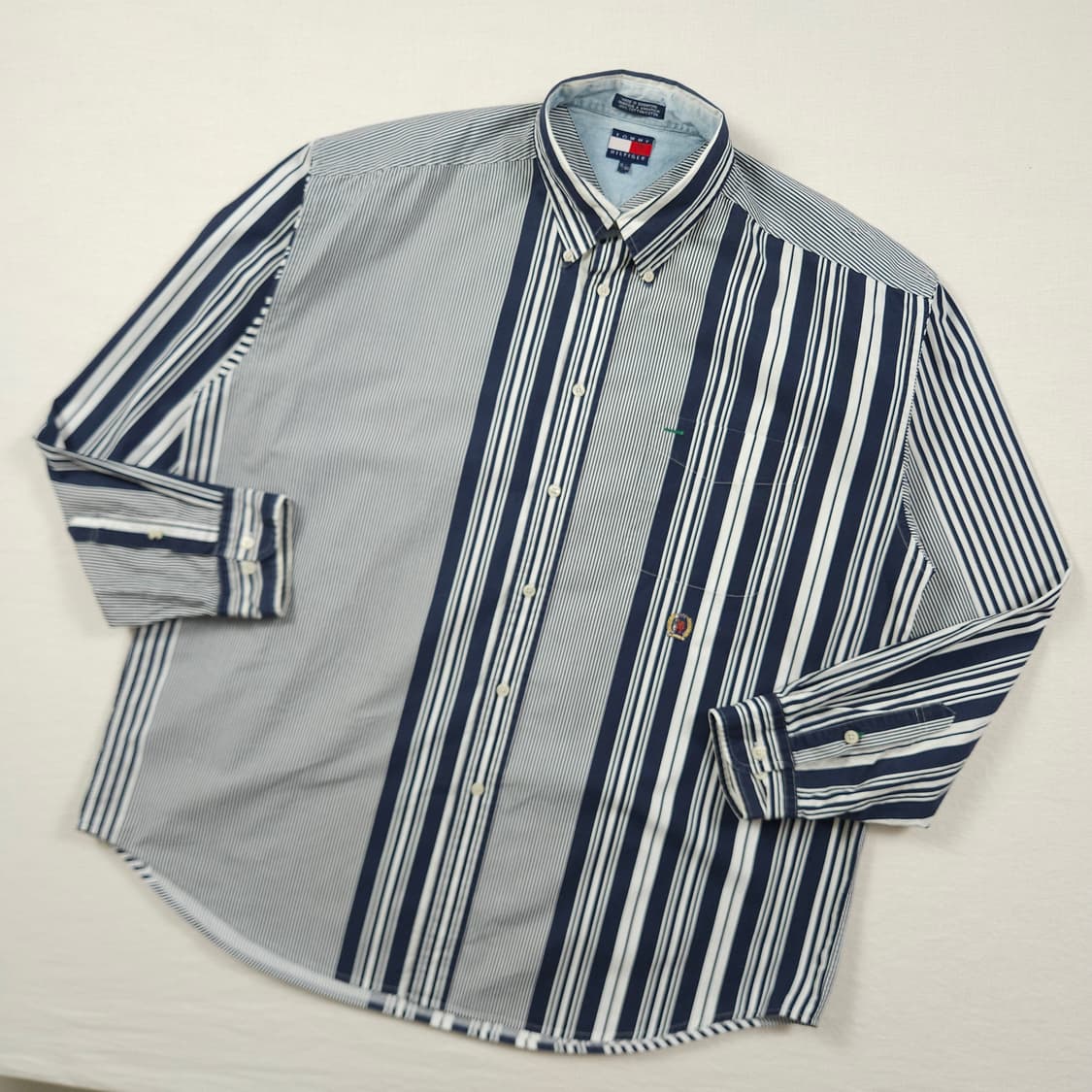 2XL(110) 타미 힐피거 언밸런스 스트라이프셔츠 상품이미지2