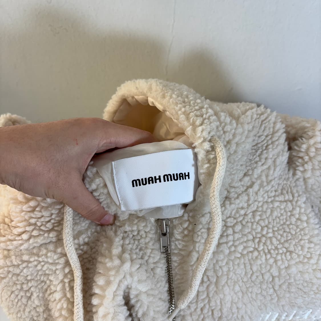 우먼FREE 무아무아 뽀글이 후리스 후드집업 상품이미지4