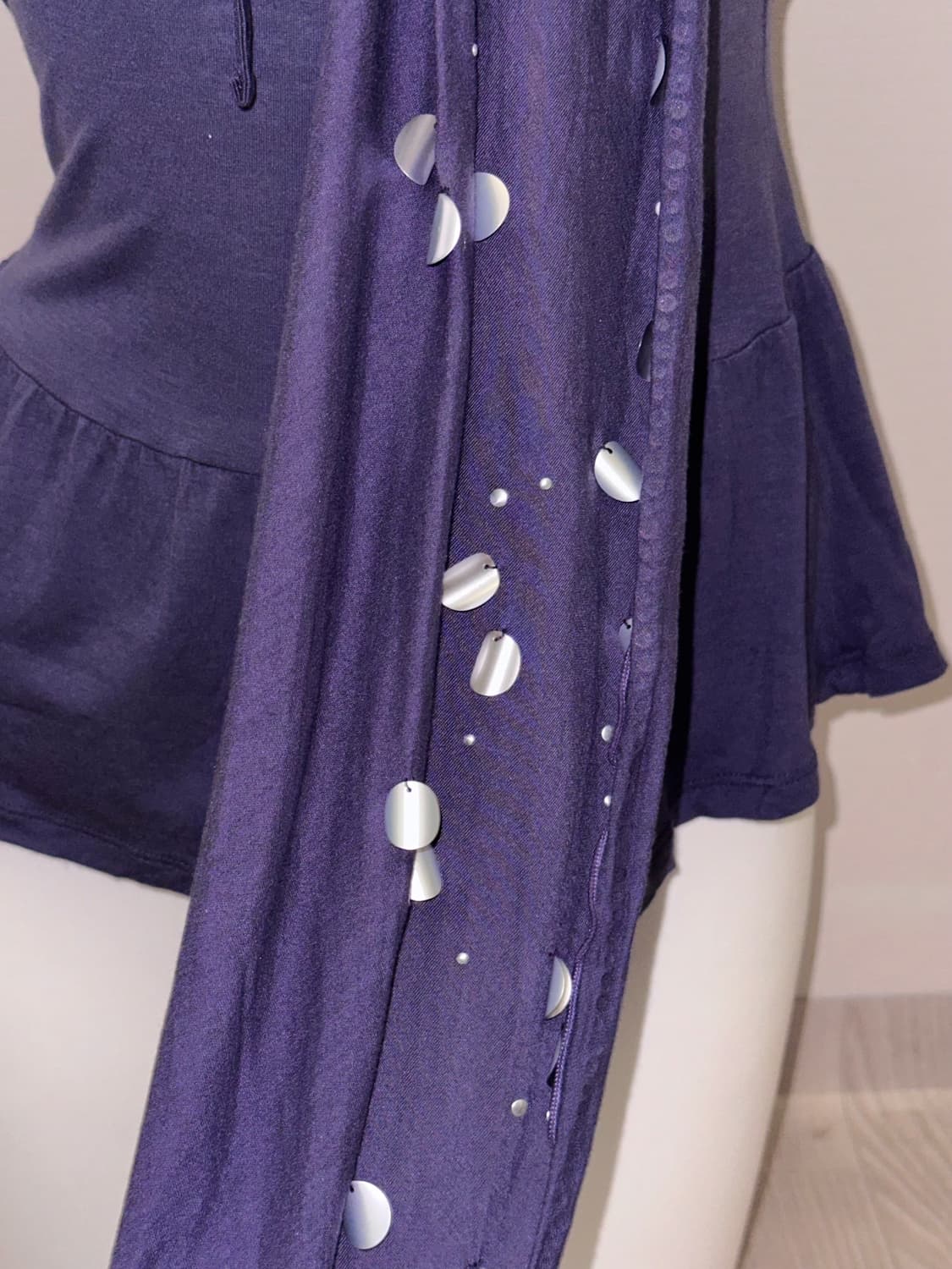 그런지페어리 퍼플 스팽글 슬리브리스 상품이미지3