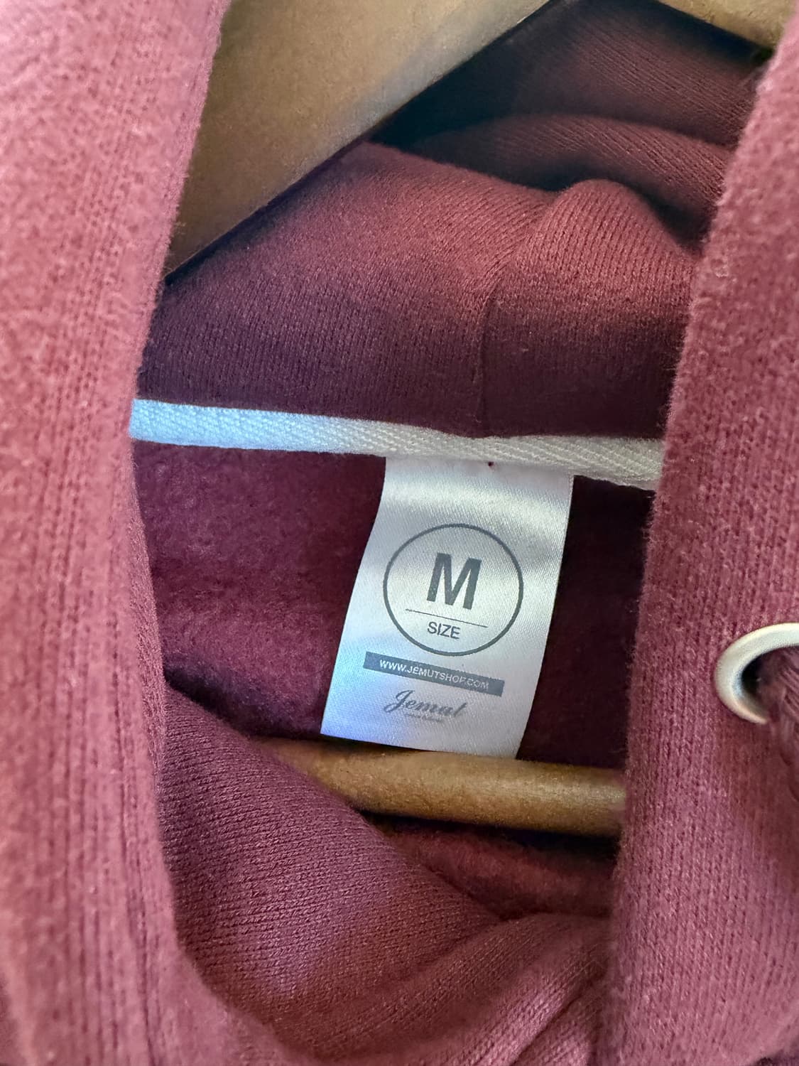 제멋 아크 롤링 버건디 기모 후드티 m 상품이미지5