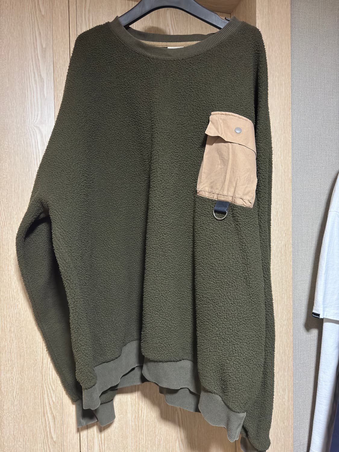 기모 맨투맨 카키 2xl 상품이미지1