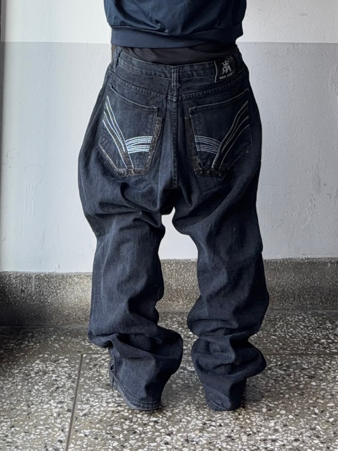 빈티지 자수 힙합팬츠 상품이미지2