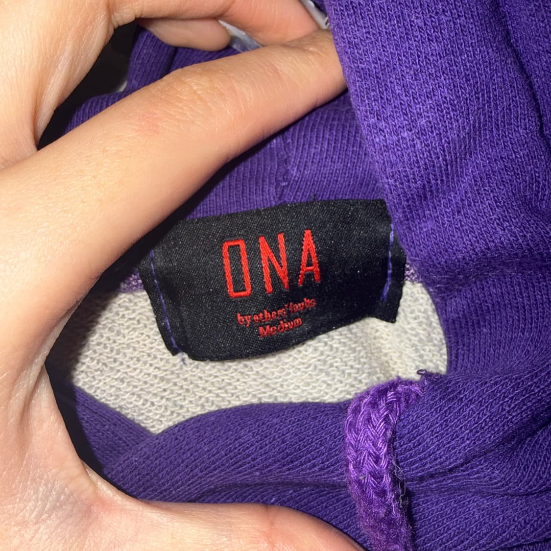 오엔에이 컬러 콤비네이션 후디 그레이 M 상품이미지3