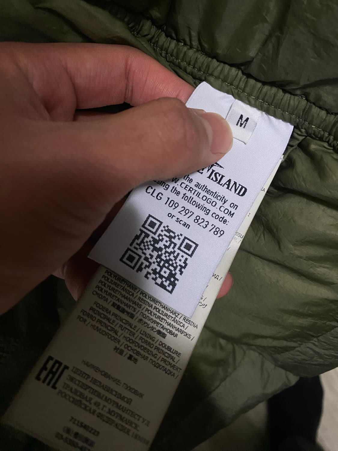 스톤아일랜드 크링클랩스 패딩 M(100) 극미중고 상품이미지3