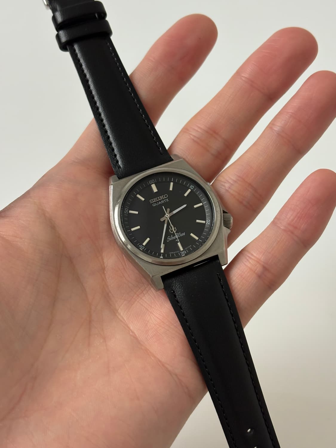 1980s Silverwave Black Silver Quartz 상품이미지2