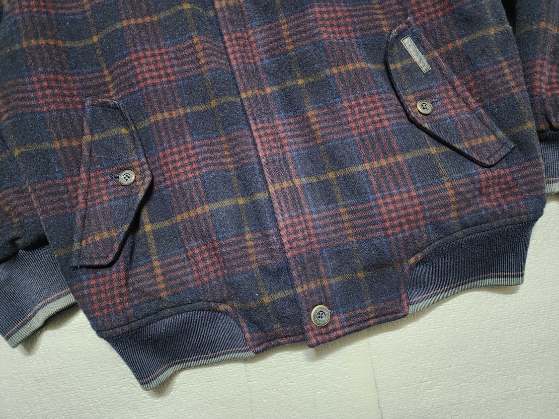 80's 올드스쿨 제일모직 갤럭시 체크 패턴 봄버 자켓 상품이미지3