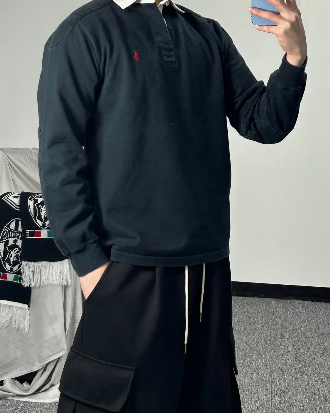 폴로 랄프로렌 숄더 패치 럭비 스웨트셔츠  상품이미지2