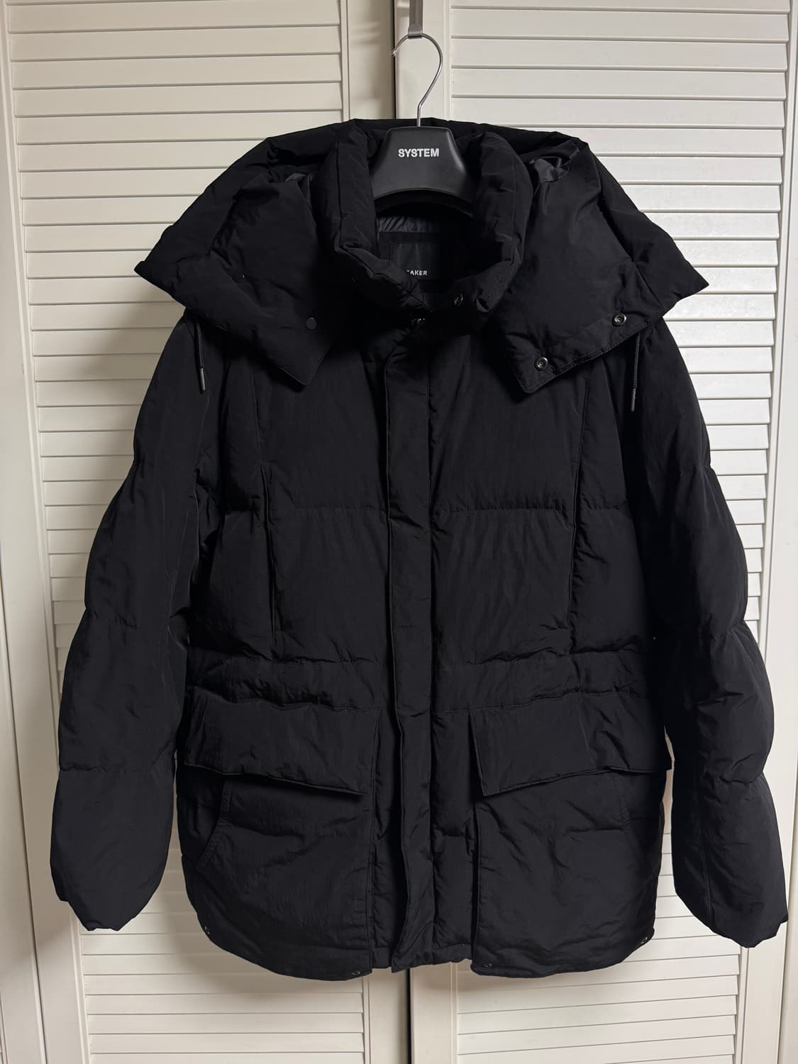 23FW 삼성물산 비이커 카라코람느낌 패딩 블랙 100~105 상품이미지1