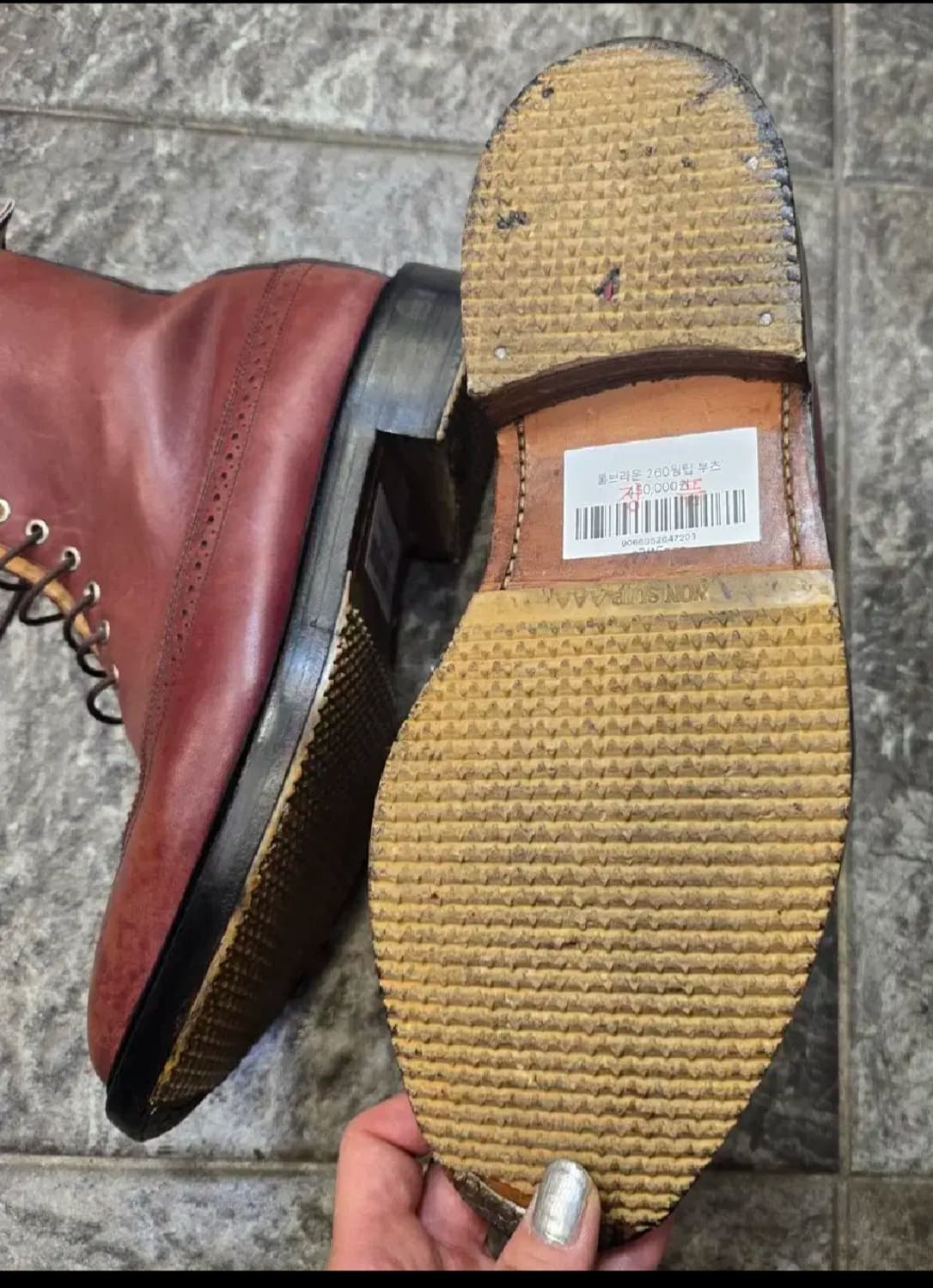 탐브라운 윙탑부츠(정품) 상품이미지3