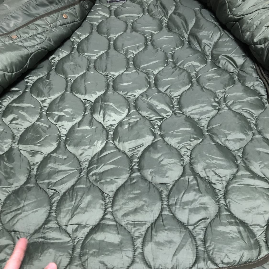 (L) 프리즘 웍스 헤비 나일론 M-65 피시테일 개파카 풀세트 그린 상품이미지4