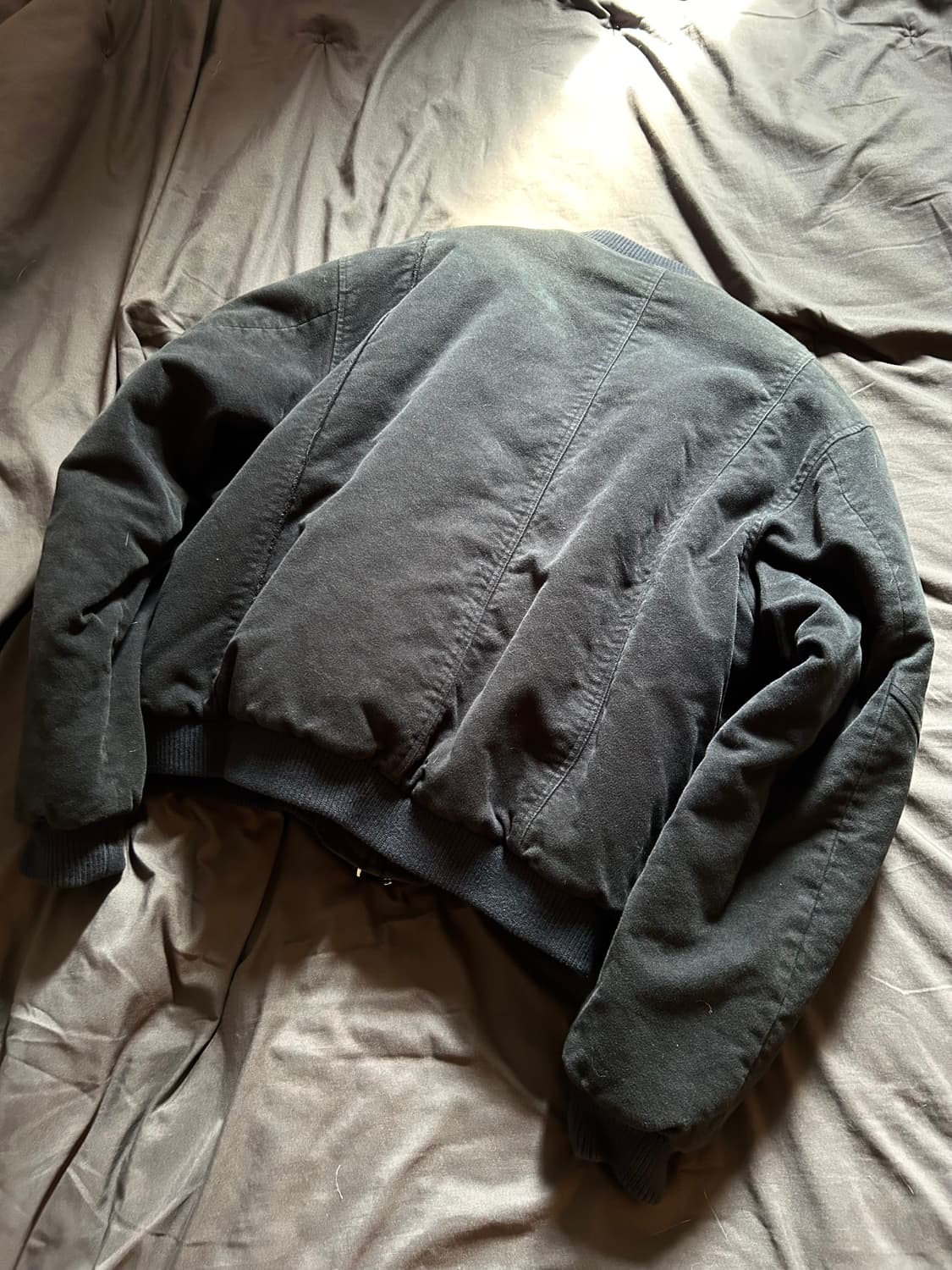 Suede Over Utility Bomber Jacket 상품이미지3