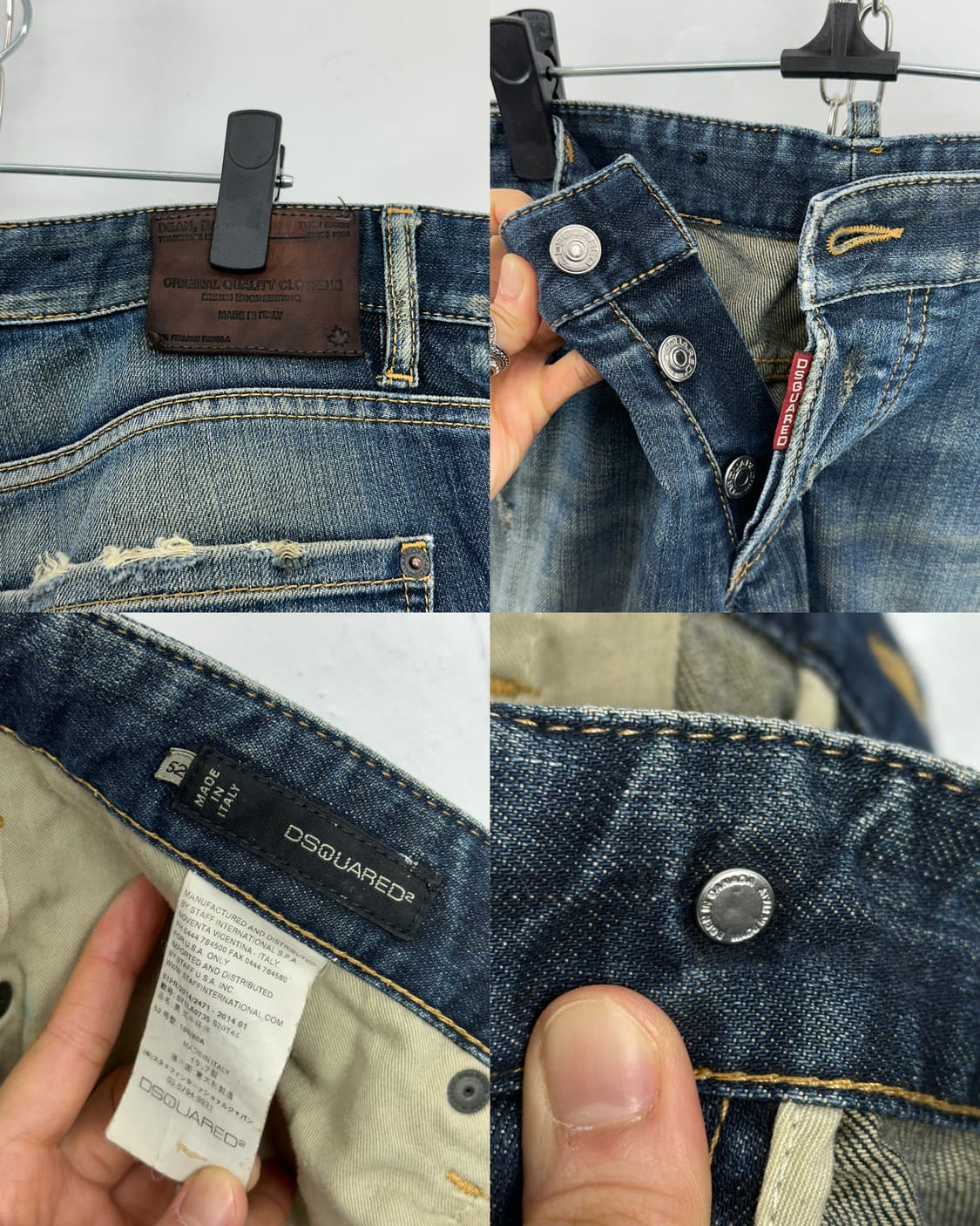 Dsquared2 Distressed Indigo Denim 상품이미지10