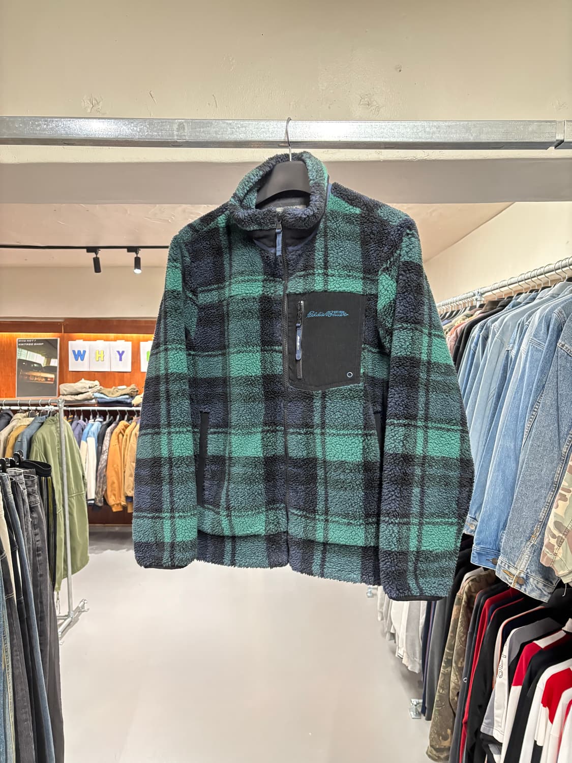 에디바우어 타탄 체크 쉐르파 자켓  상품이미지7