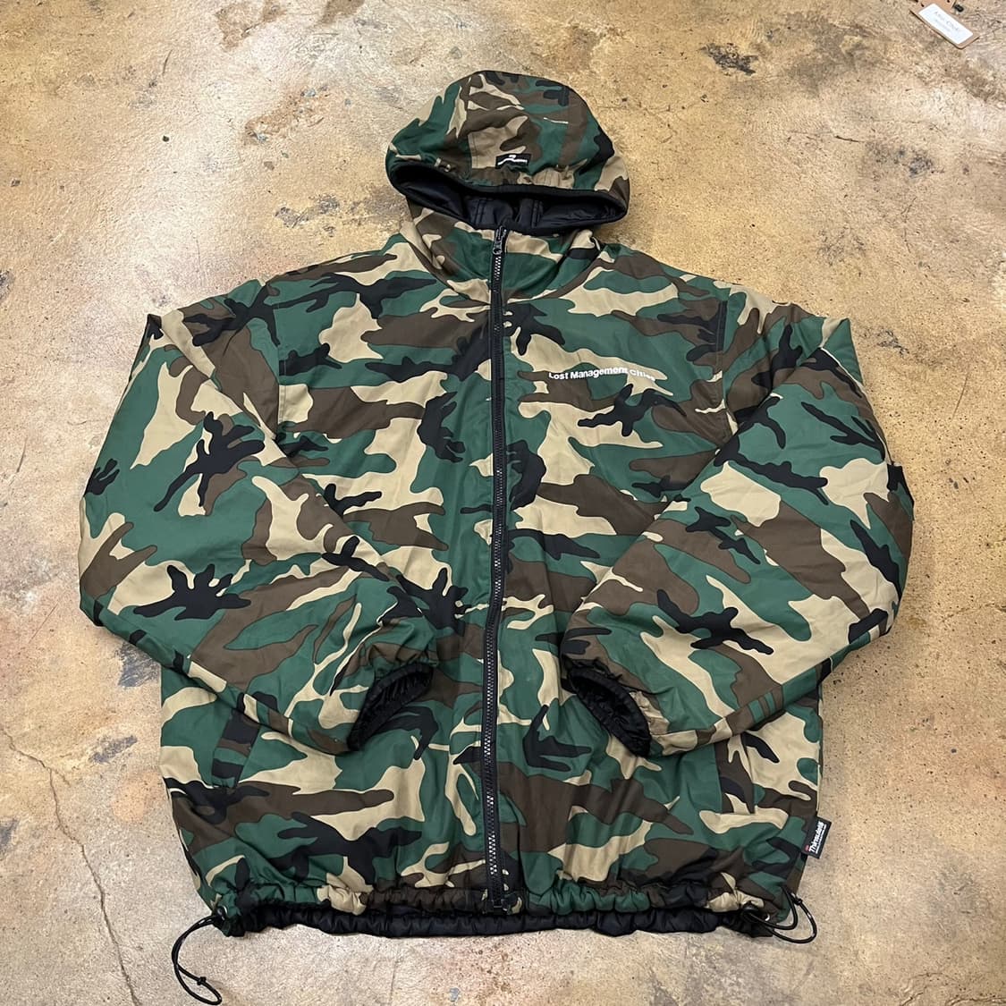 [정품/L] LMC 블랙 카모 후드 양면 패딩 점퍼 b15 상품이미지2