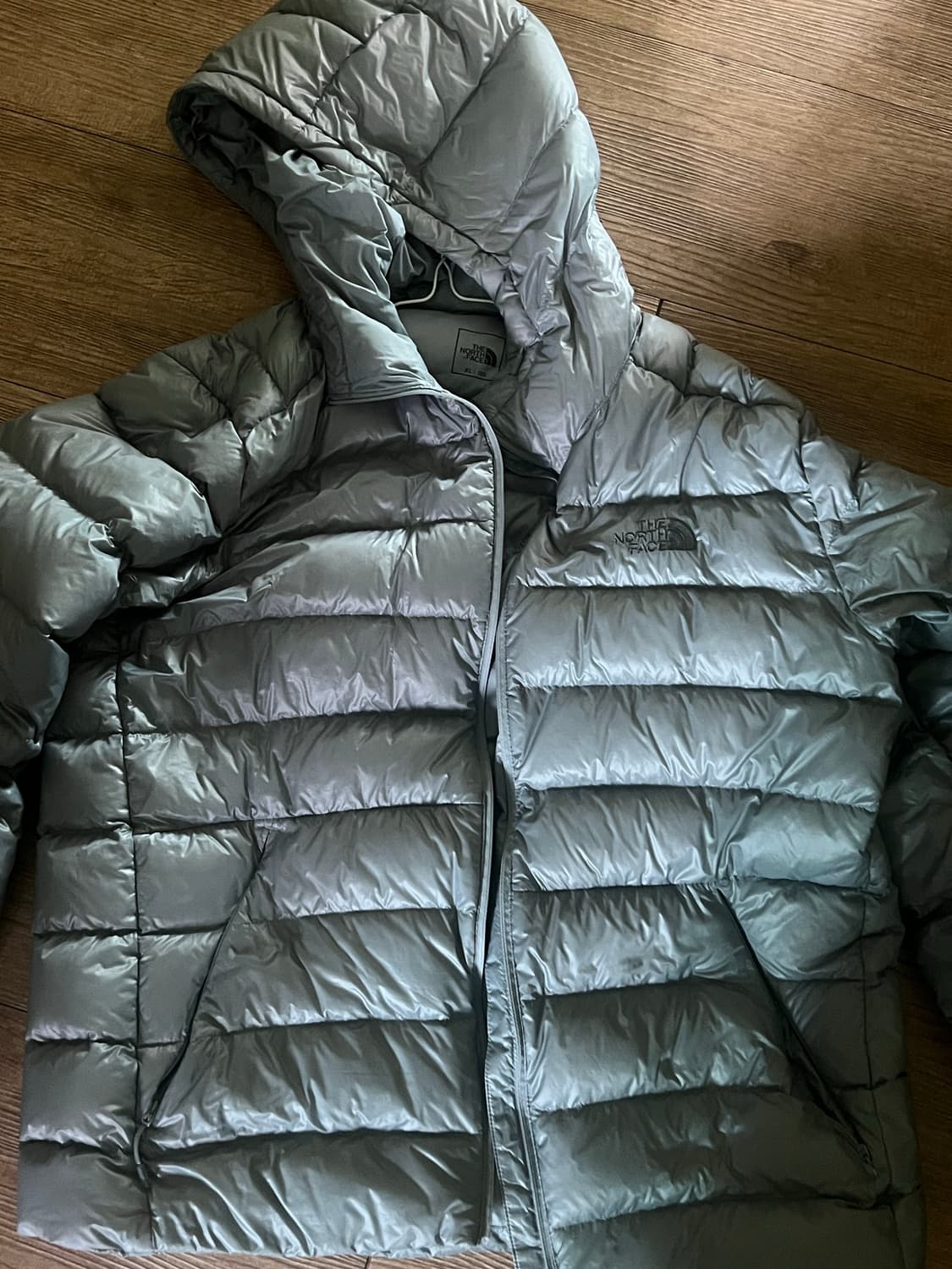 노스페이스 마티에 다운후드 RDS 라이트 그레이 상품이미지2