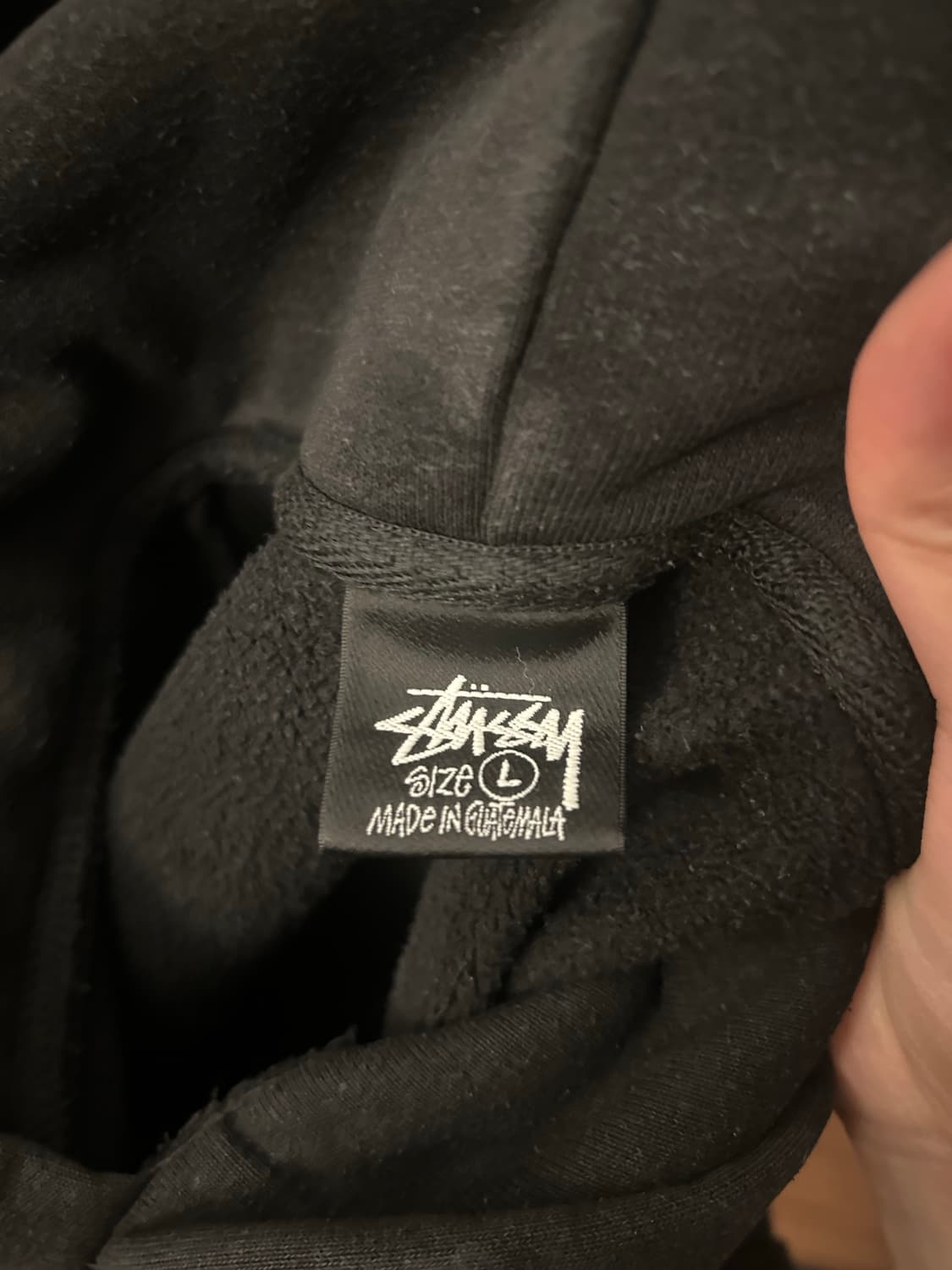 스투시 비치루트 후드 블랙 L 상품이미지4