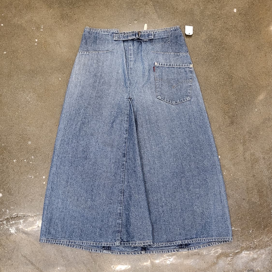 Levi's 리바이스 청 데님 롱 스커트 A라인 상품이미지4