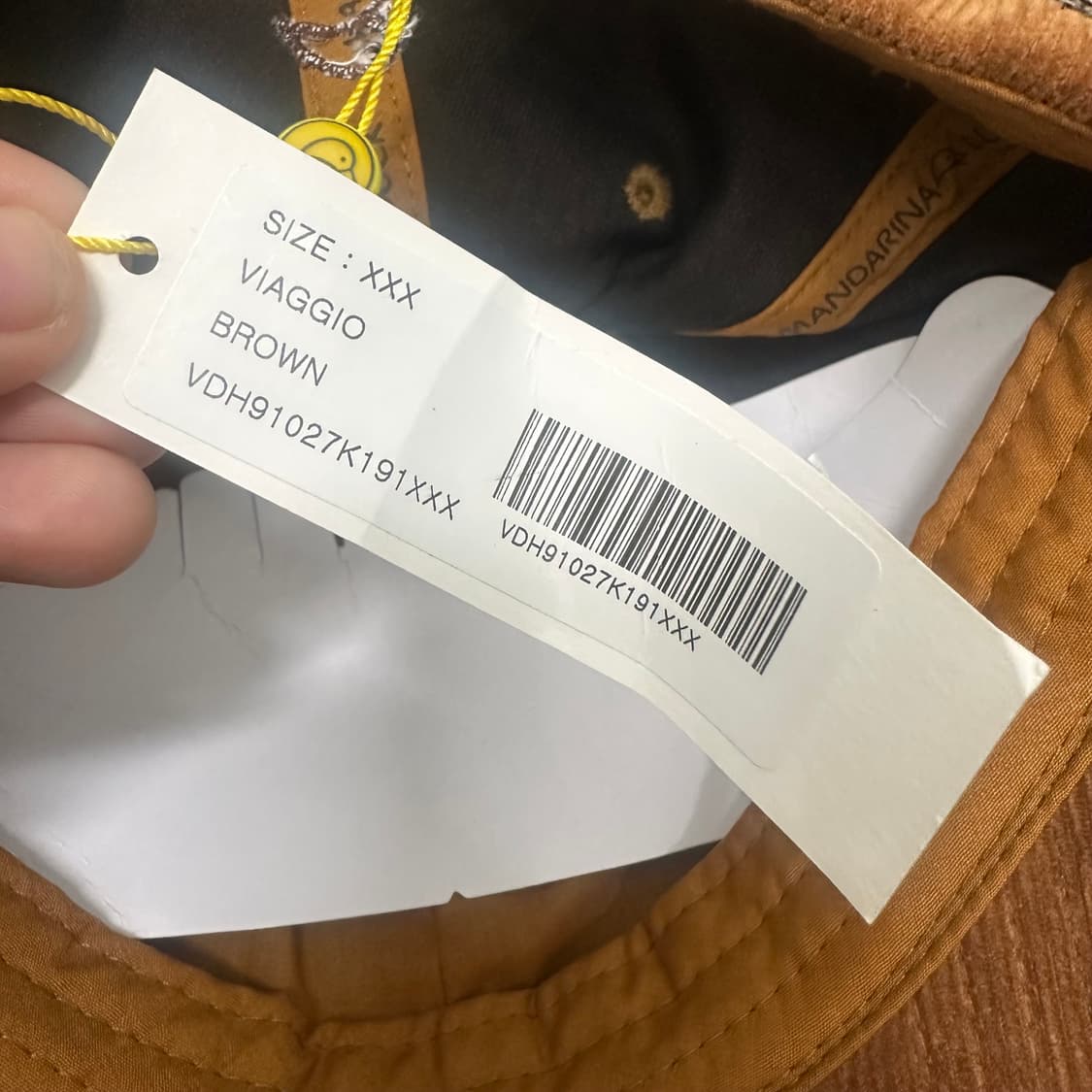 [새상품] 만다리나덕 코듀로이 볼캡 브라운 상품이미지7