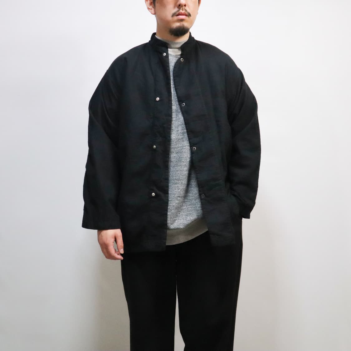 빈티지 US ARMY 메디컬 슬리핑셔츠 블랙 L 상품이미지2