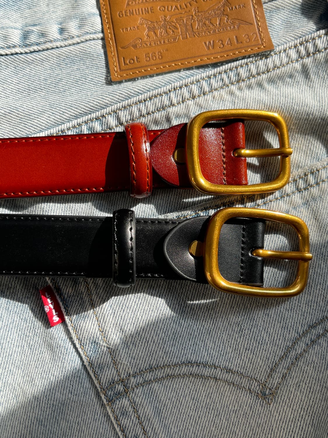 브라스버클 2.8 클래식 남자가죽벨트 상품이미지1