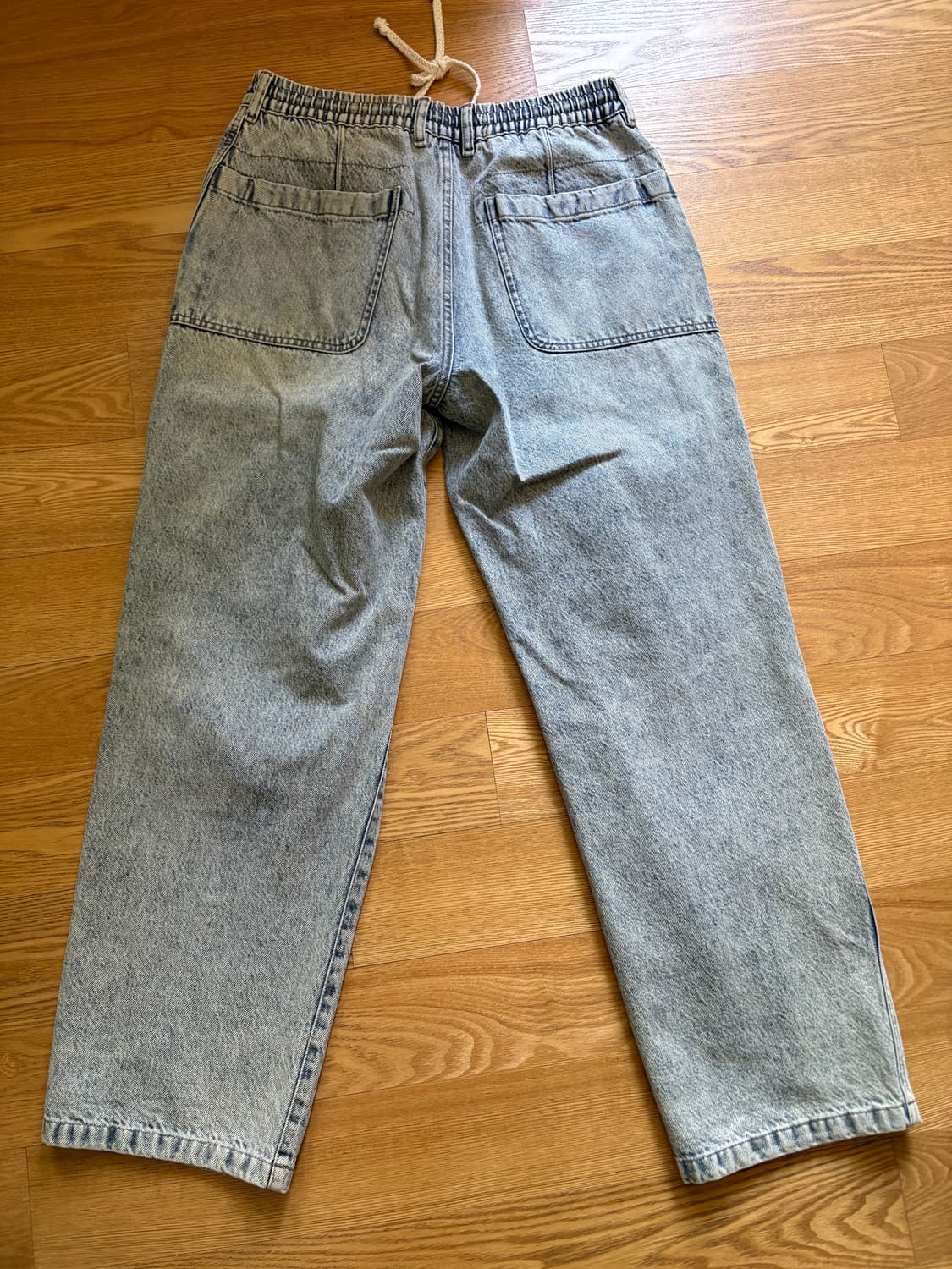 타임옴므 와이드 데님 팬츠 상품이미지3