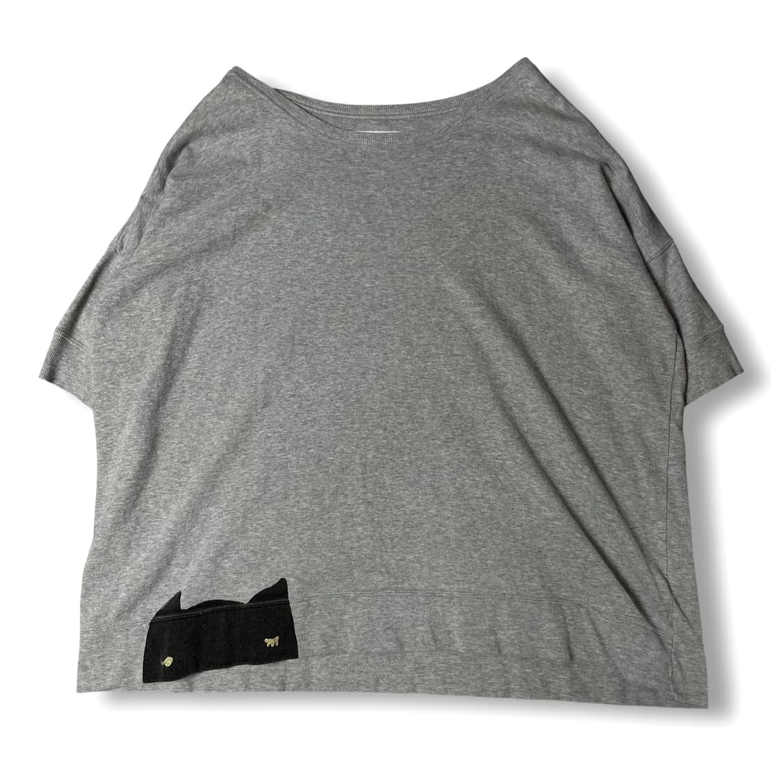 Cats 그레이 고양이 포인트 7부 티셔츠 상품이미지1