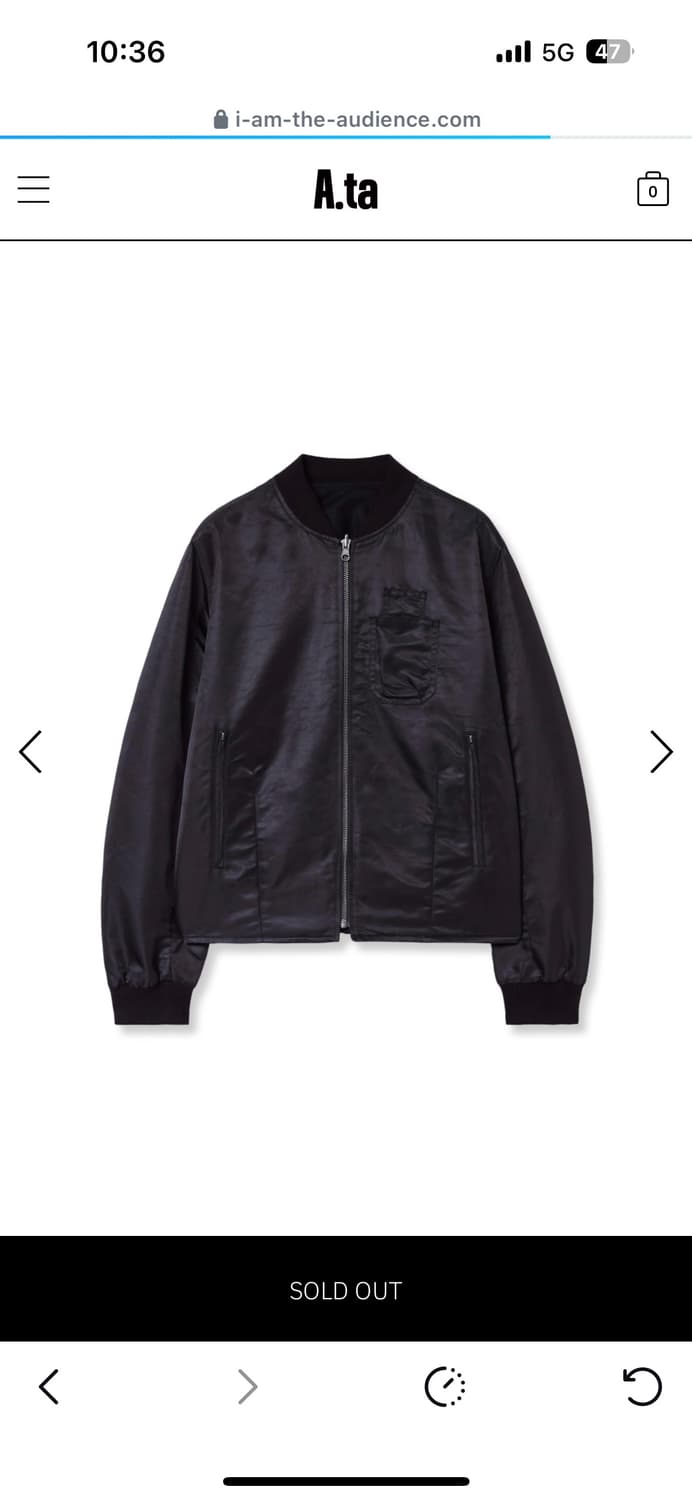 A.ta REVERSIBLE ma-1 m사이즈 상품이미지1