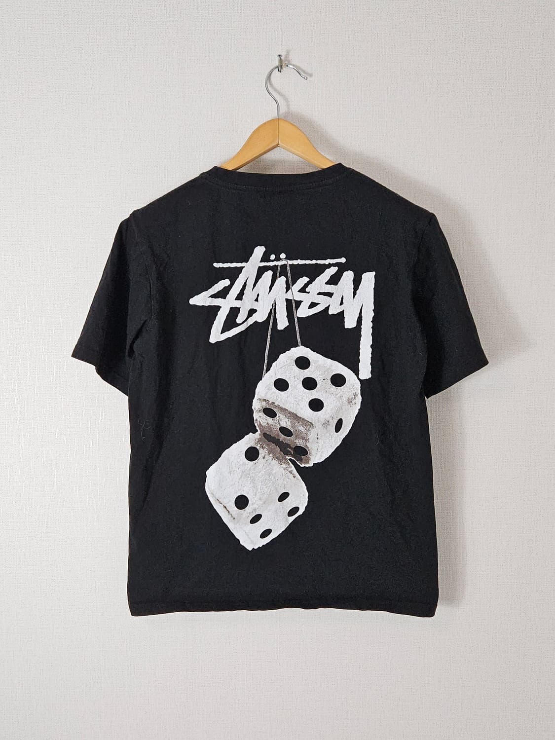 스투시 퍼지 다이스 반팔 티셔츠 블랙 S 정품 상품이미지1