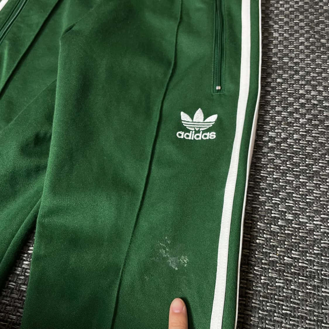 (밴딩) 아디다스 그린 트레이닝 팬츠 90 상품이미지4