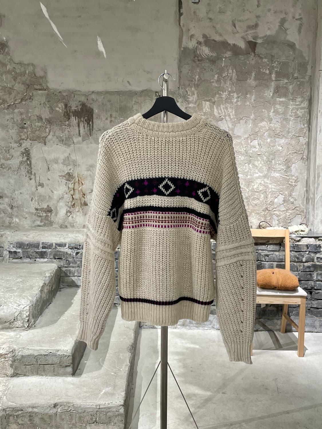 이자벨 마랑 아이보리 쿠퍼 자카드 스웨터 상품이미지6