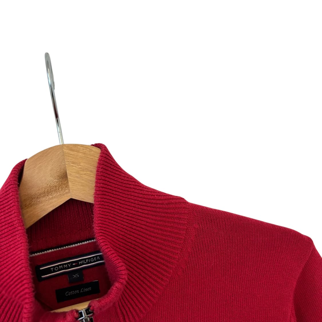 타미힐피거 코튼 린넨 니트 집업 상품이미지3