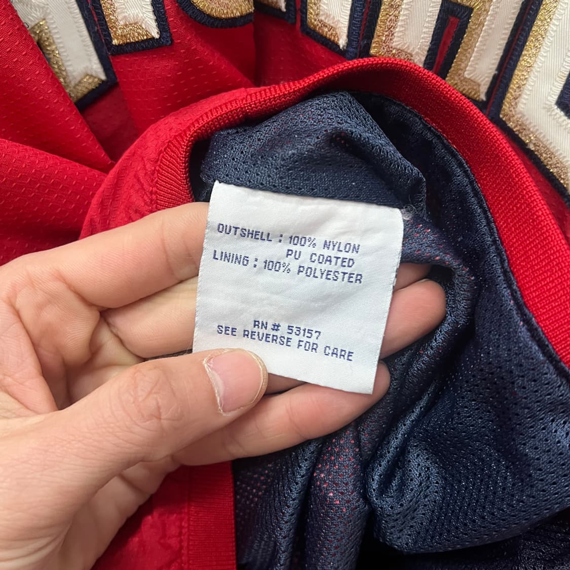 마제스틱 MLB 워싱턴 내셔널스 풀오버 바람막이 자켓 L 상품이미지4