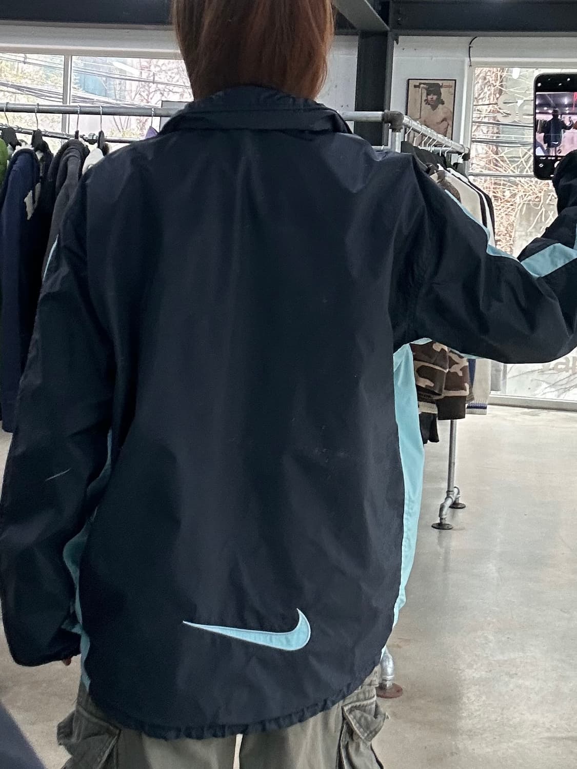 나이키 00s 올드스쿨 소라네이비 윈드브레이커 자켓 상품이미지2