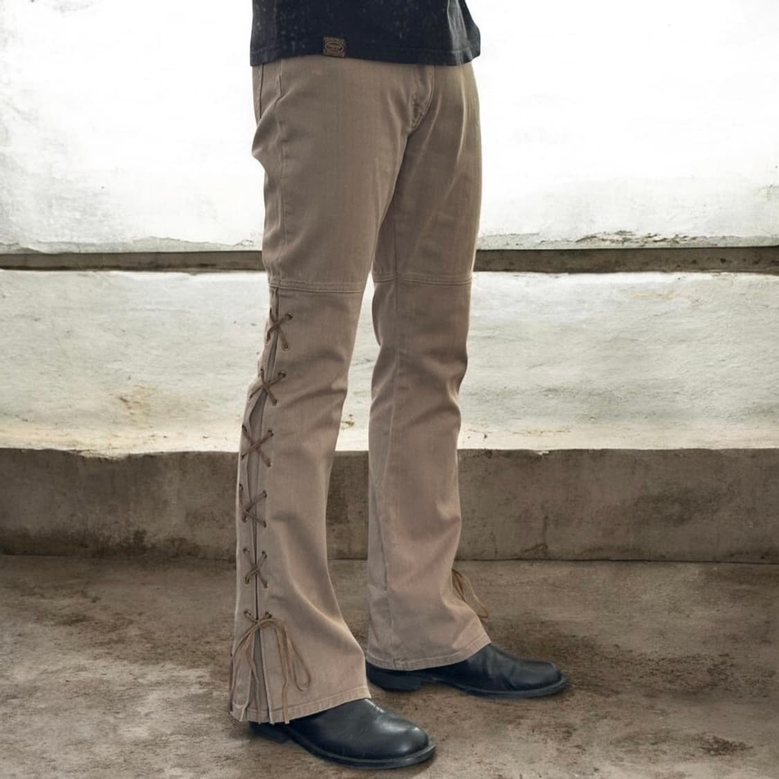 JPN 웨스턴 디테일 플레어 부츠컷 팬츠 상품이미지1