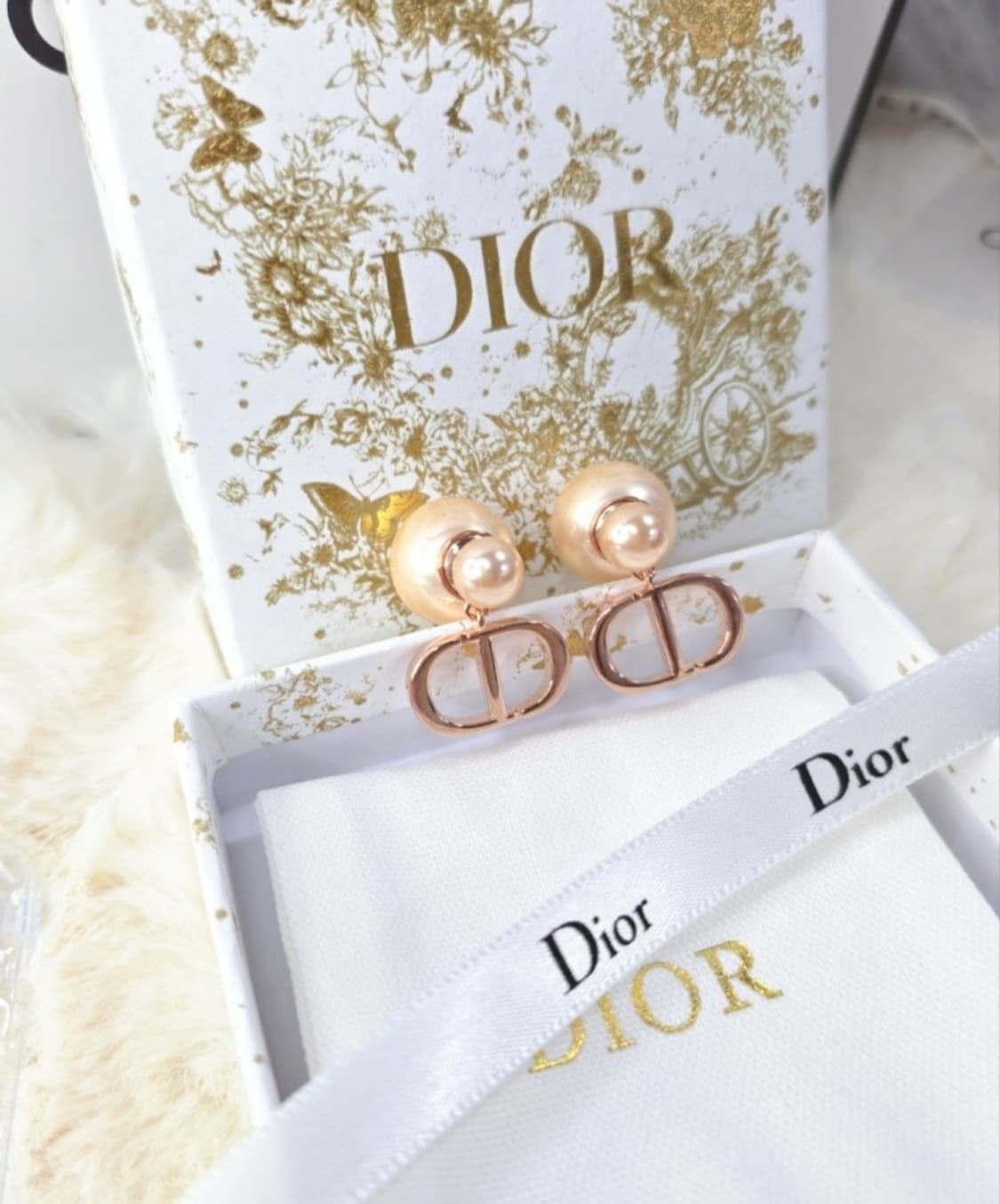 빈티지 디올 진주 업사이클링 귀걸이 상품이미지2