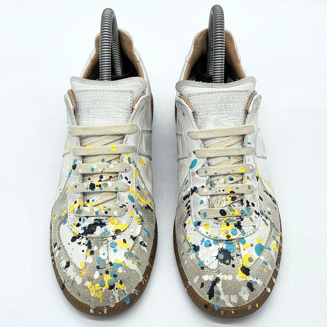 메종 마르지엘라 우먼스 독일군 스니커즈 페인트 (37) 상품이미지4