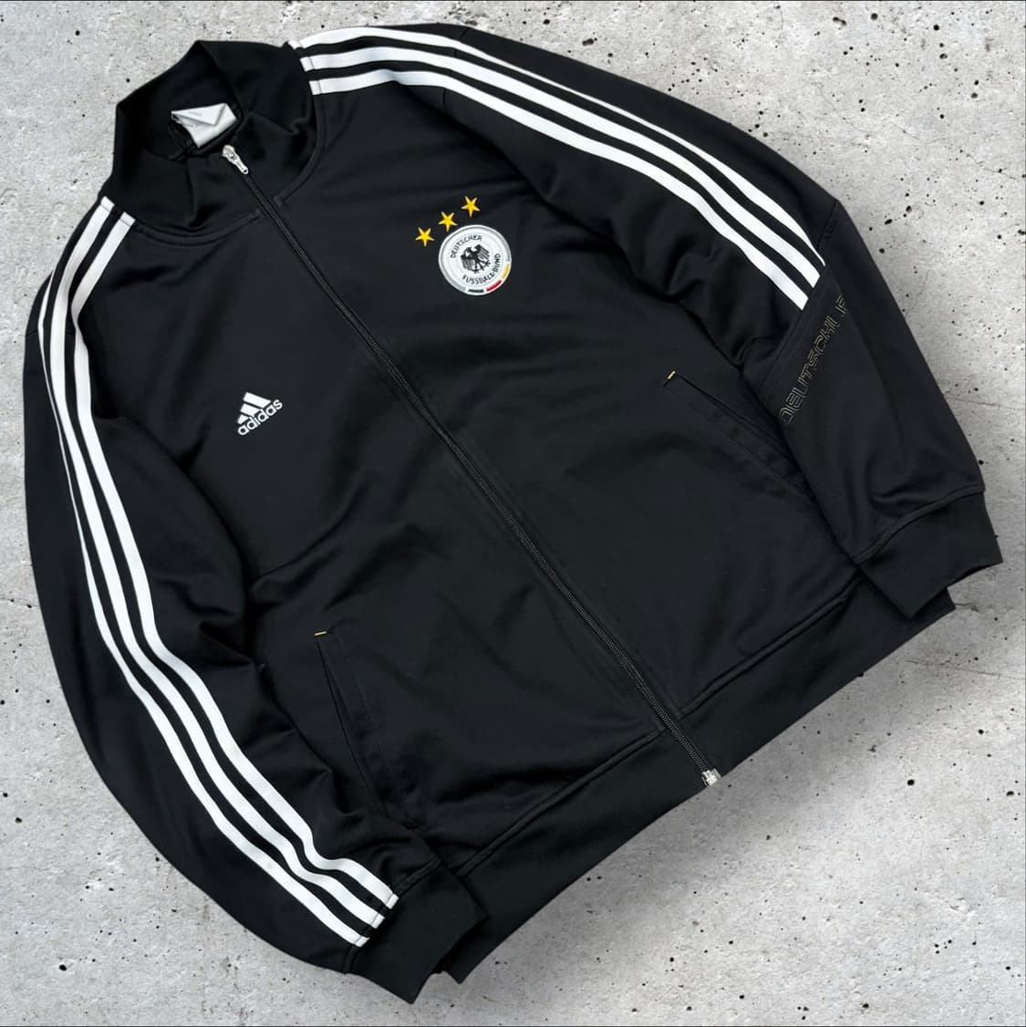 [2XL] 09s 아디다스 독일 축구 국가대표 트랙탑 블랙 져지 C844 상품이미지1