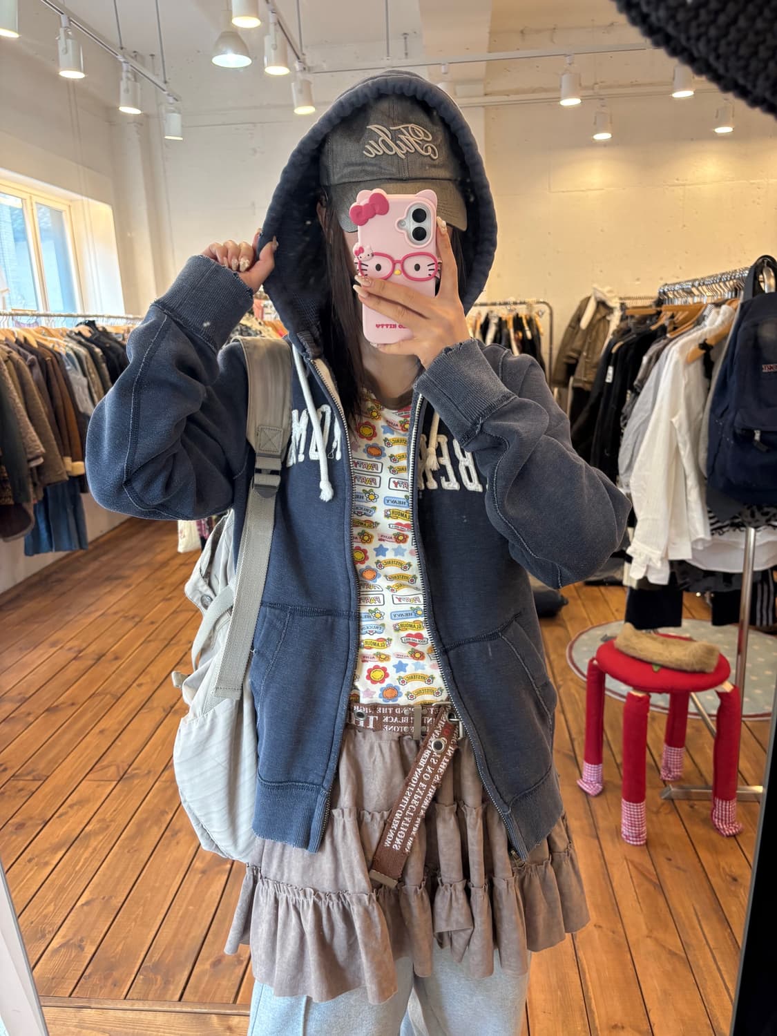 아베크롬비 블루 후드집업 상품이미지3