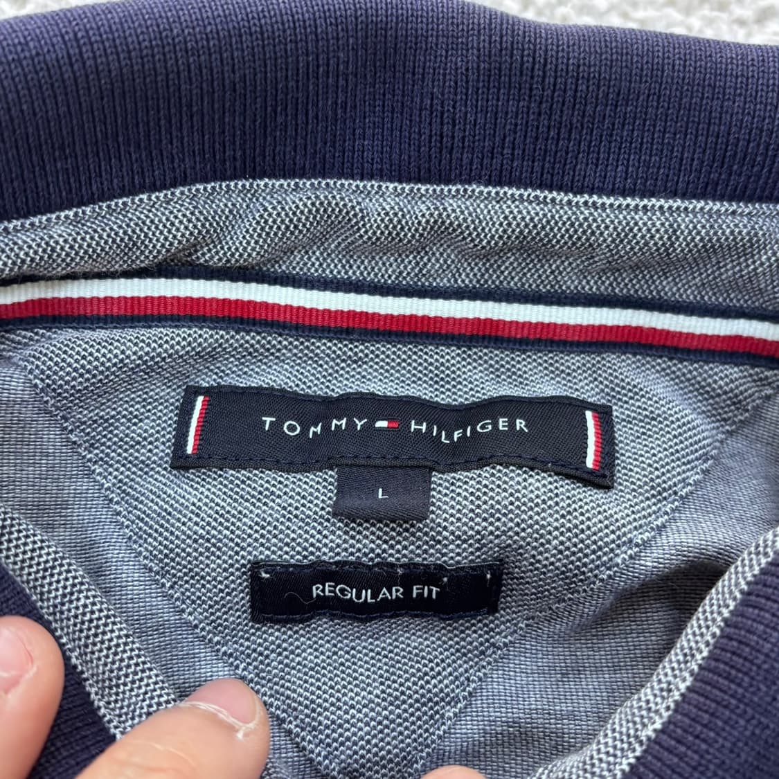 L 타미힐피거 레귤러핏 반팔 티셔츠 0413E 상품이미지3