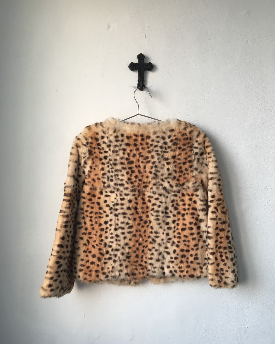 Rabbit fur leopard pattern jaacket 상품이미지3